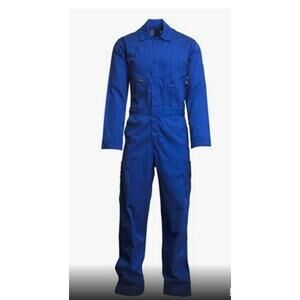 Walls FR Coveralls Mens 40 Regular Blue Utility Zip Pockets Workwear NWT